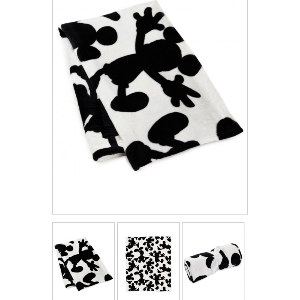 Mickey mouse throw blanket and pillow
